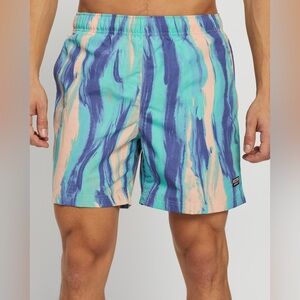 Adidas Men’s Originals R.Y.V. Allover Swim Shorts Size Small